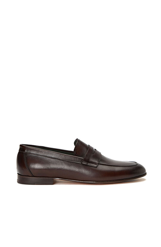 Brown Casual Casual Men's Leather Loafer