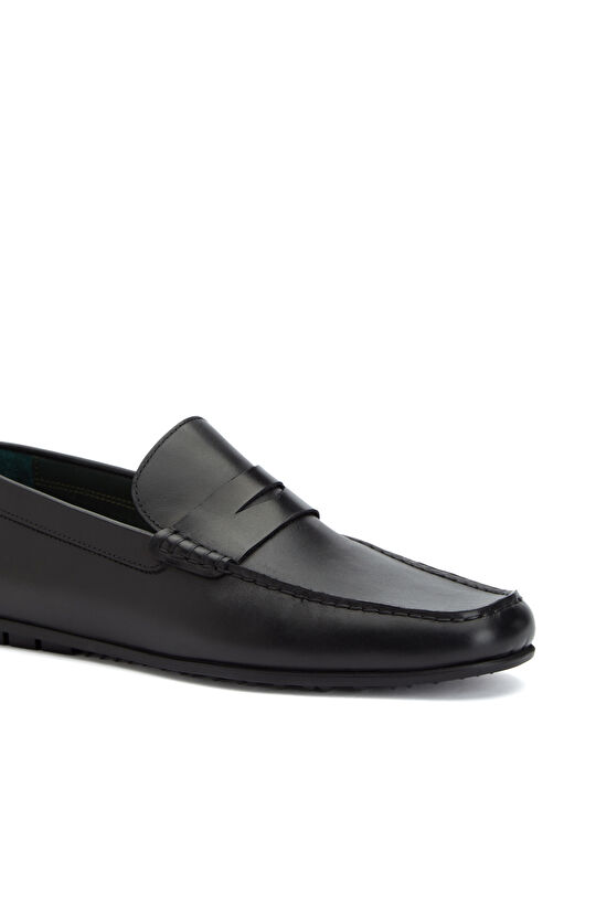 Siyah Erkek Günlük Rahat Deri Loafer