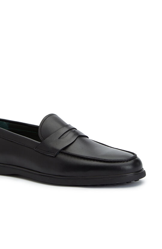 Siyah Erkek Günlük Rahat Deri Loafer