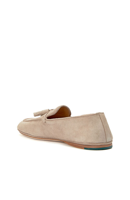 Bej Erkek Günlük Rahat Süet Loafer