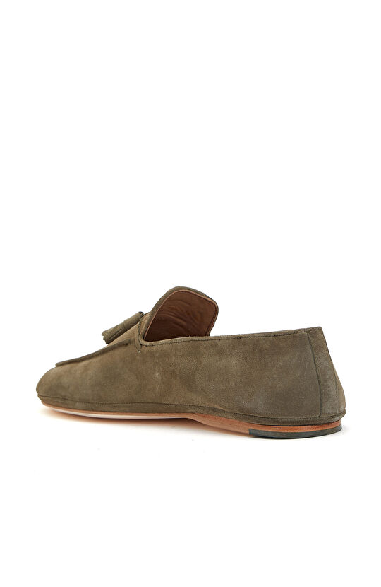 Haki Günlük Rahat Erkek Süet Loafer