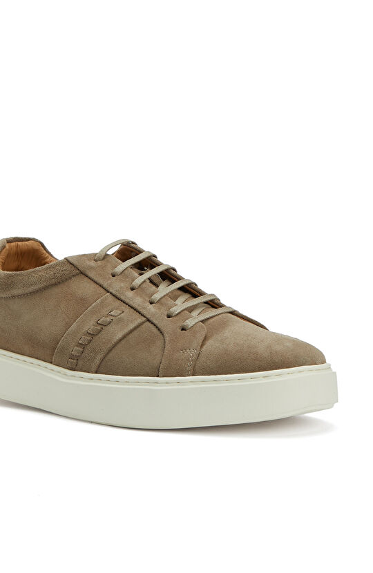 Vizon Günlük Rahat Örgülü Erkek Süet Sneaker