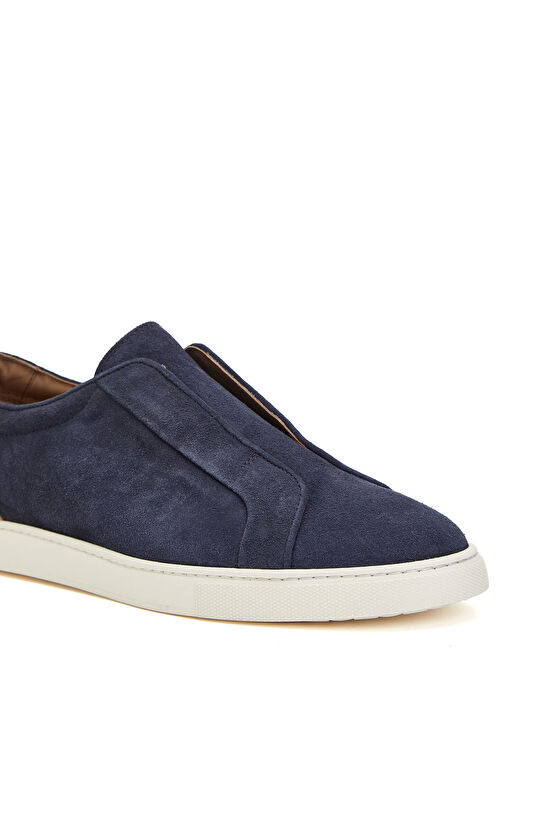 Lacivert Erkek Günlük Deri Sneaker
