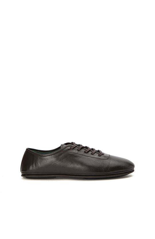 Acı Kahverengi Erkek Deri Sneaker