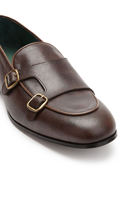 Kahverengi Erkek Günlük Rahat Deri Loafer