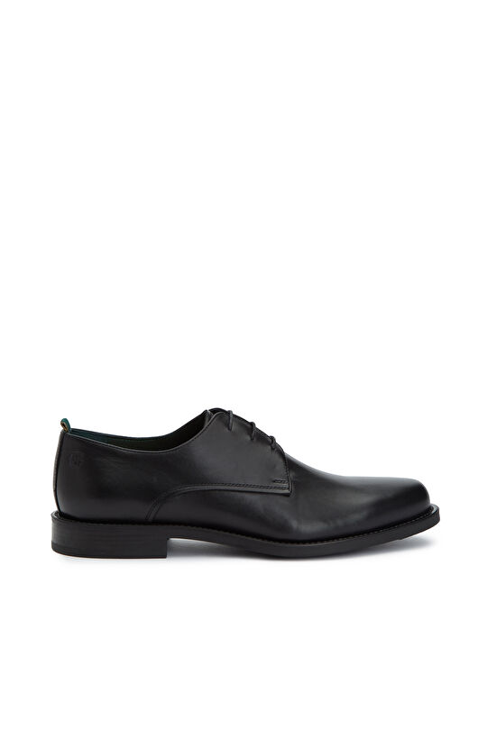 Black Lace-Up Men's Leather Shoes
