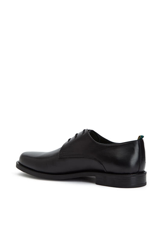 Black Lace-Up Men's Leather Shoes