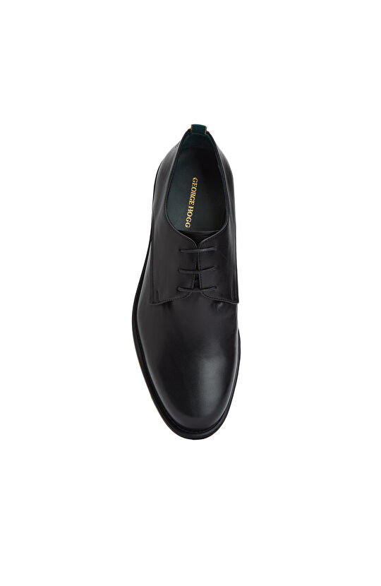 Black Lace-Up Men's Leather Shoes