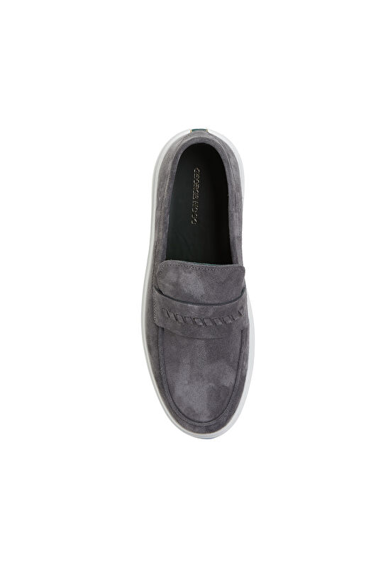 Antrasit Erkek Süet Loafer