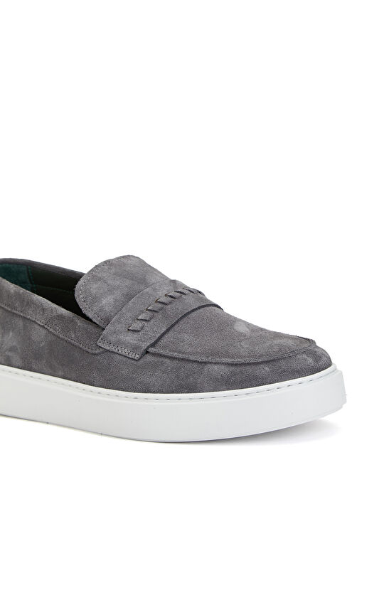 Antrasit Erkek Süet Loafer