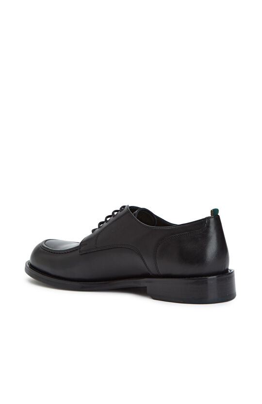 Siyah Bağcıklı Erkek Deri Ayakkabı