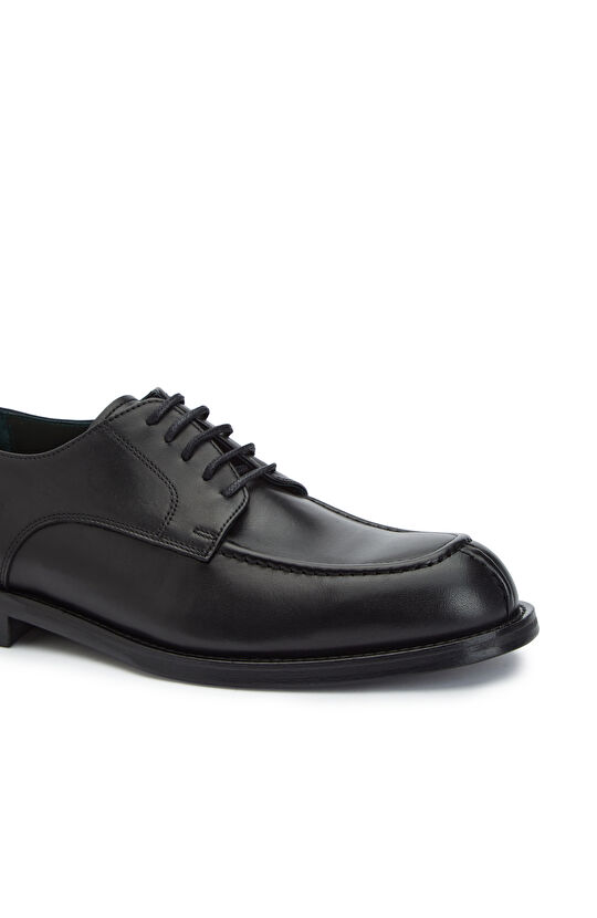 Siyah Bağcıklı Erkek Deri Ayakkabı