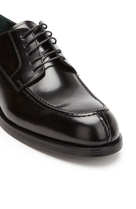 Siyah Bağcıklı Erkek Günlük Deri Ayakkabı