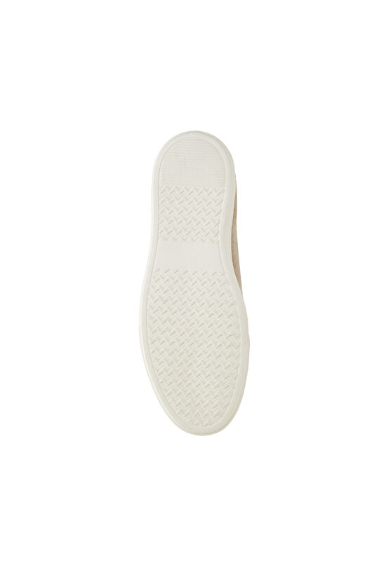 Beige Sarac Detailed Men's Leather Shoes