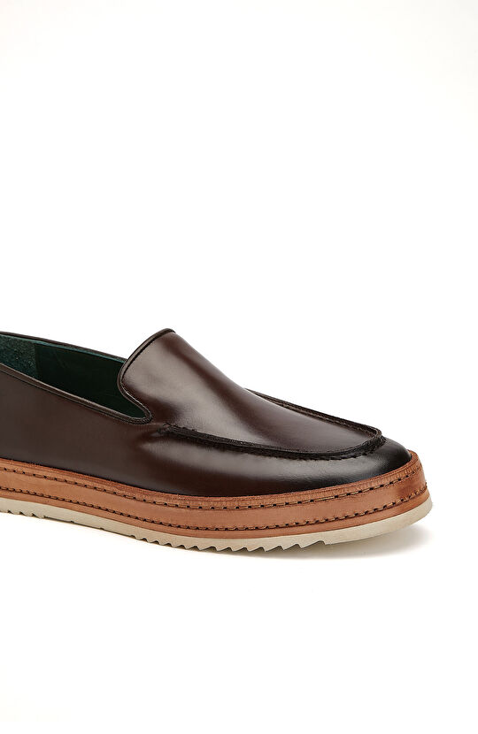 Kahverengi Erkek Deri Ayakkabı