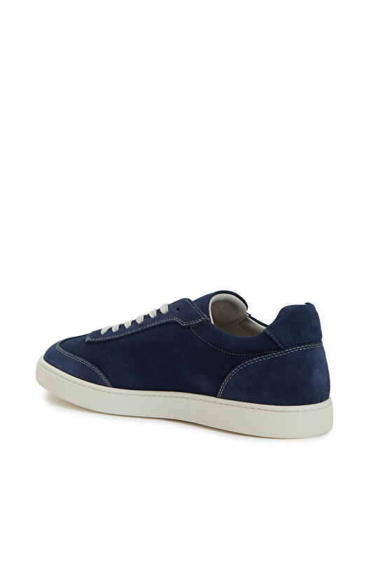 Lacivert Erkek Günlük Rahat Deri Sneaker