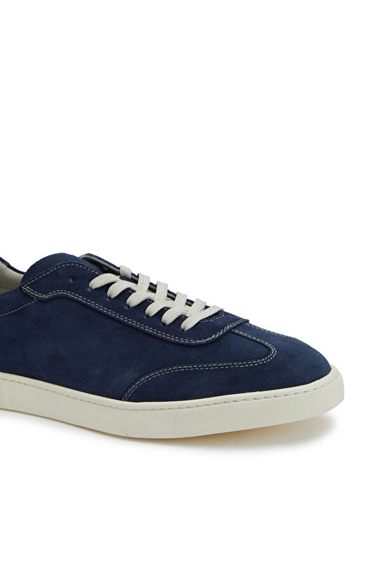 Lacivert Erkek Günlük Rahat Deri Sneaker