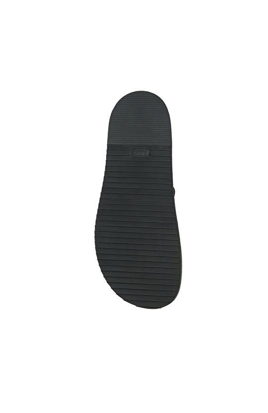 Siyah Günlük Rahat Erkek Deri Sandalet