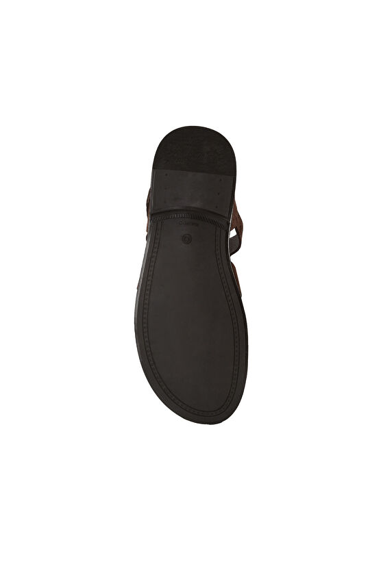 Acı Kahve Erkek Günlük Rahat Süet Sandalet