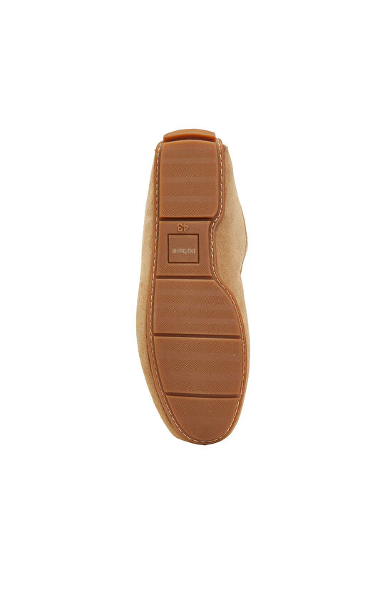 Camel Saddler Detailed Men's Suede Loafer