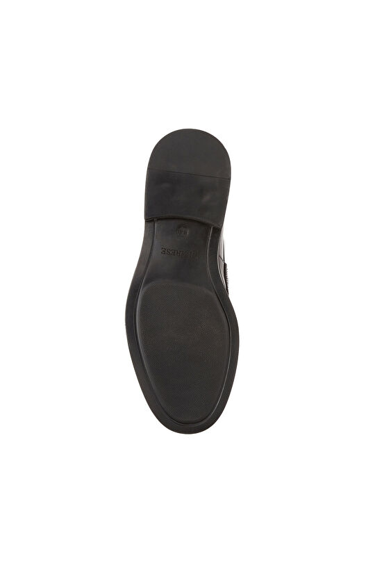 Bordo Saraç Detaylı Erkek Deri Loafer