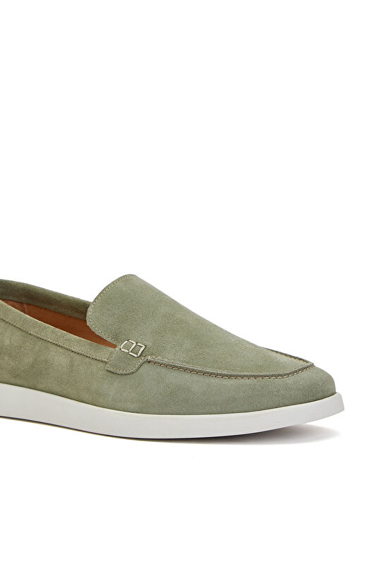 Yeşil Erkek Deri Loafer