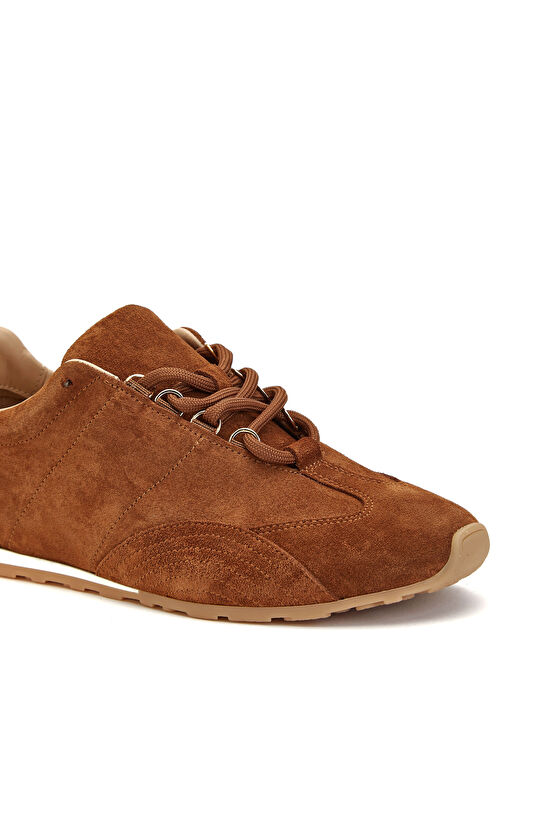 Tütün Kadın Deri Sneaker