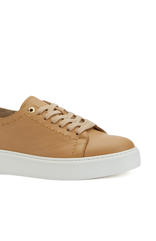 Karamel Kadın Deri Sneaker