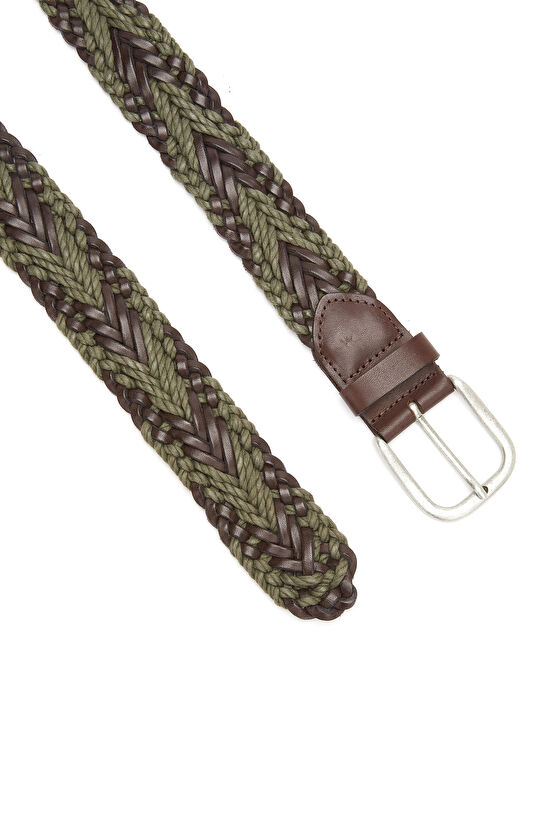 Haki Erkek Deri Kemer