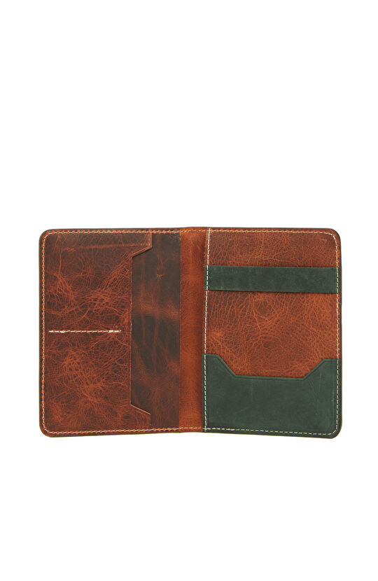 Kahverengi Erkek Deri Pasaportluk