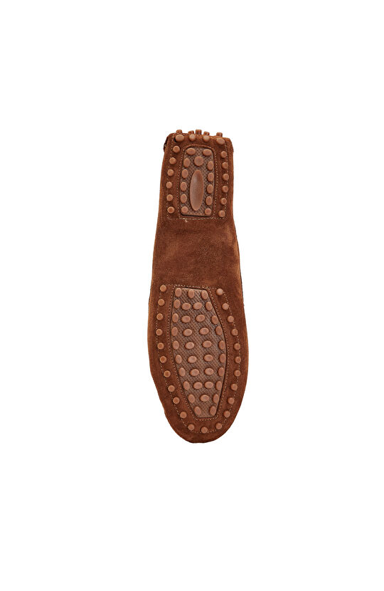 Kahverengi Kadın Süet Loafer