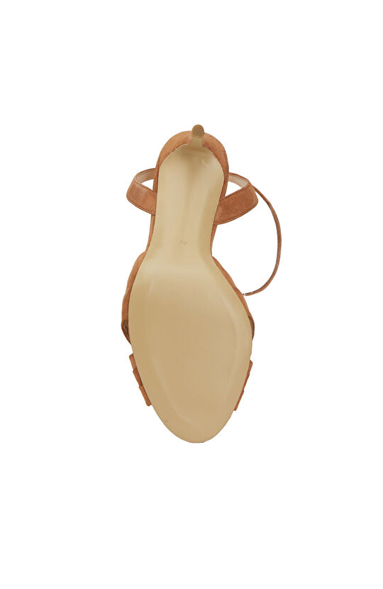Tan Women's Suede Sandals