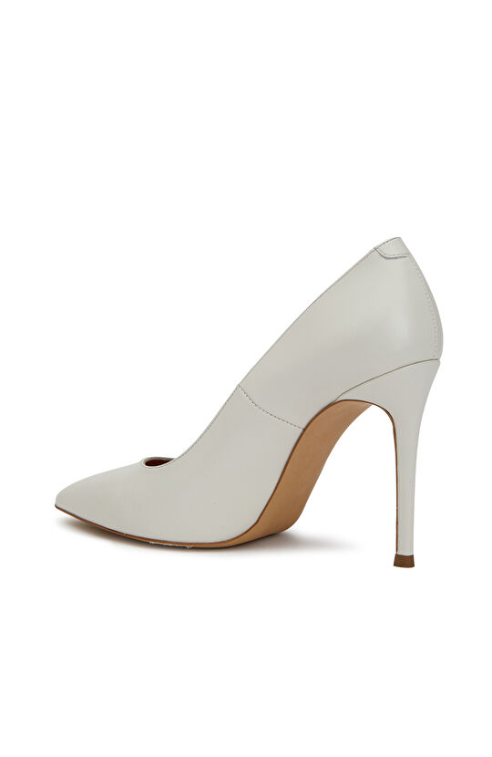 Kırık Beyaz Günlük Rahat Deri Ayakkabı