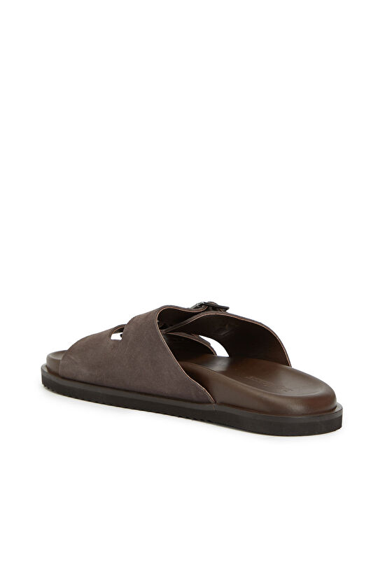 Vizon Toka Detaylı Kadın Süet Terlik