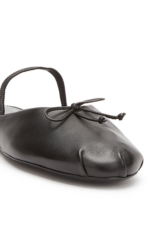 Siyah Kadın Rahat Deri Terlik