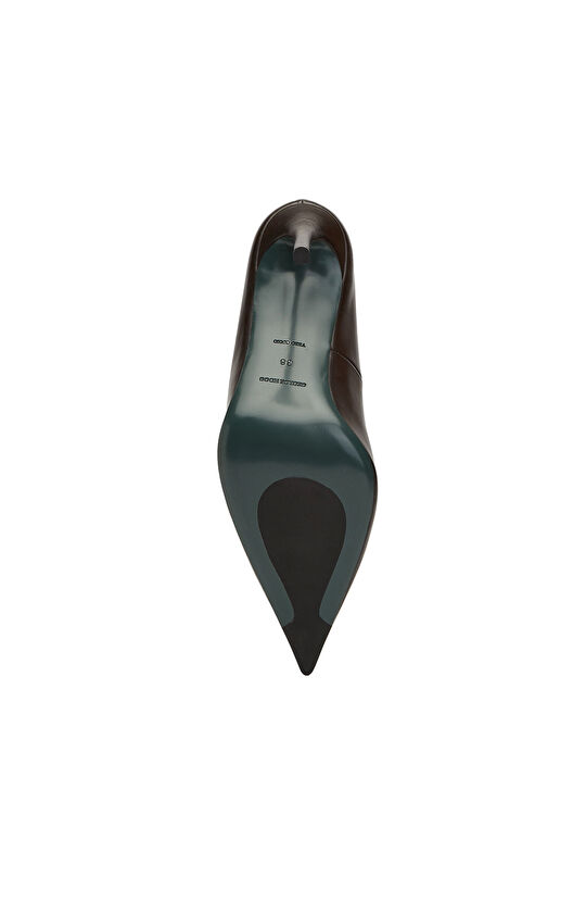 Brown Leather Stiletto