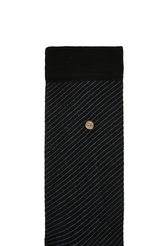 Black Men's Flat Socket Socks