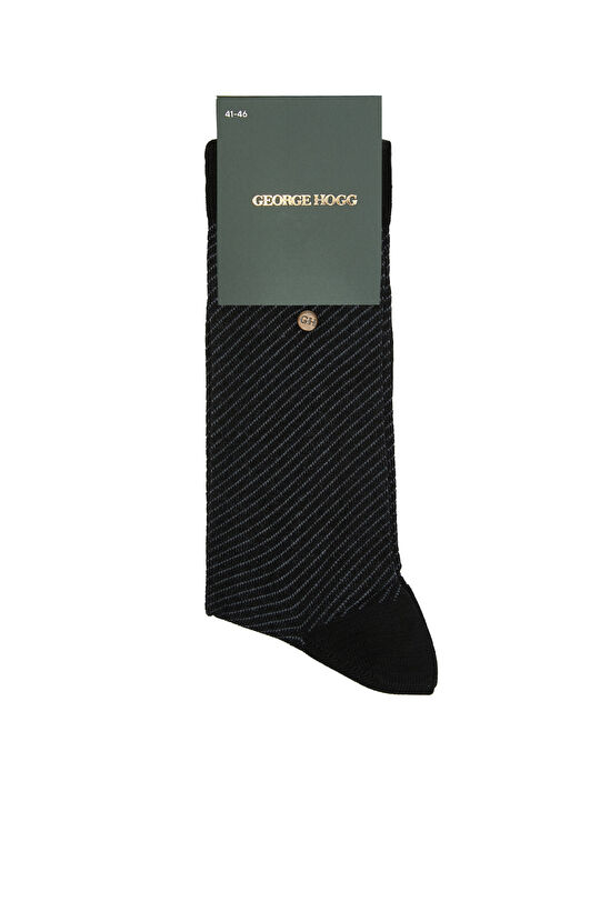 Black Men's Flat Socket Socks