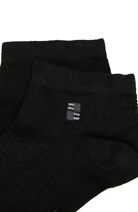 Siyah Erkek Düz Patik Çorap