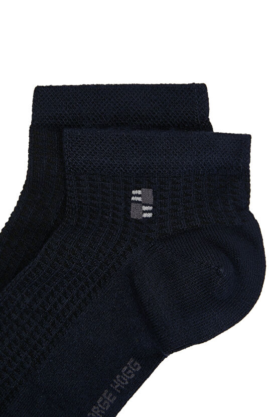 Lacivert Erkek Düz Patik Çorap