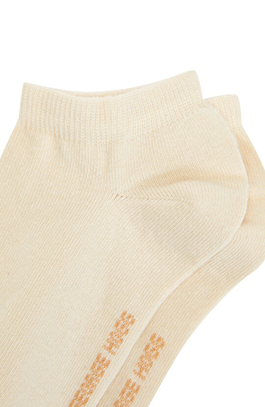 Ekru 2li Kadın Patik Çorap Seti