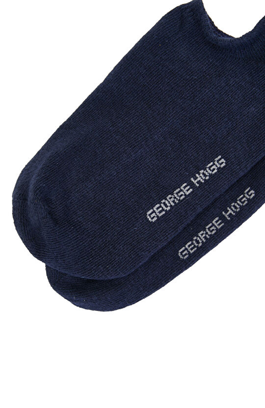 Lacivert 2li Kadın Bambu Patik Çorap Seti