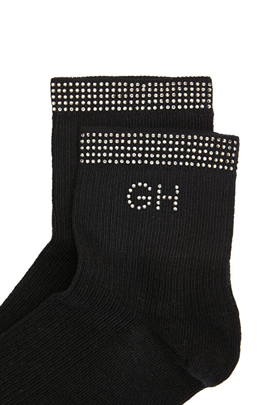 Siyah Kadın Sneaker Çorap