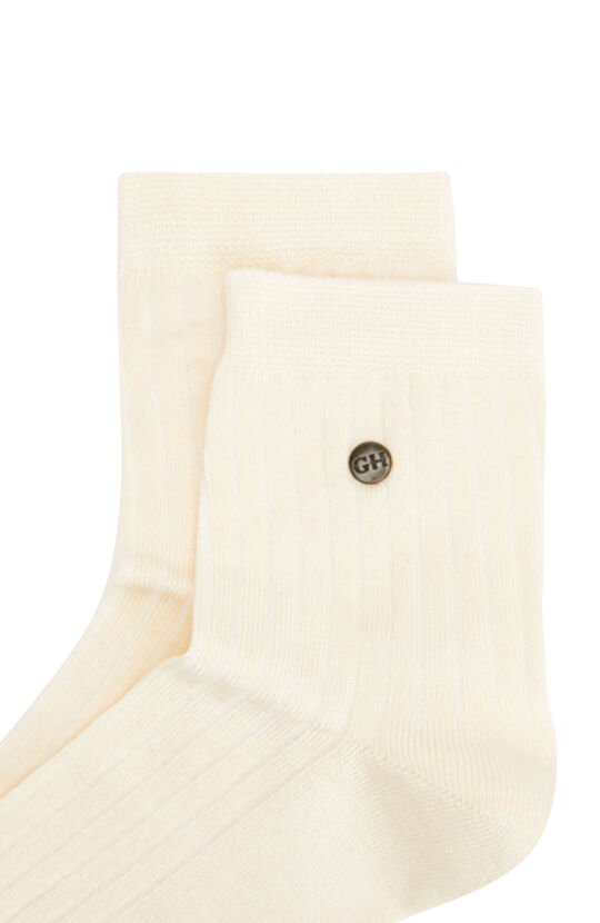 Ekru Kadın Bambu Soket Çorap