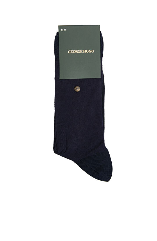 Lacivert Düz Soket Çorap