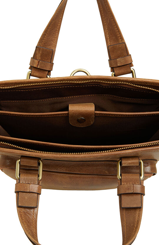 Kahverengi Erkek Deri Evrak Çantası