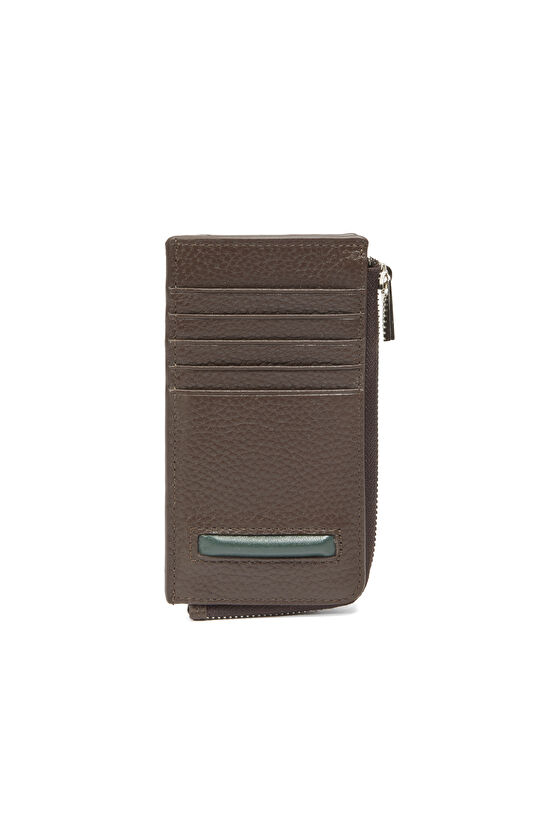 Kahverengi Erkek Deri Kartlık