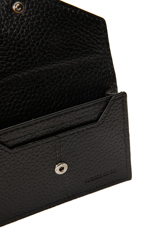 Siyah Erkek Deri Kartlık