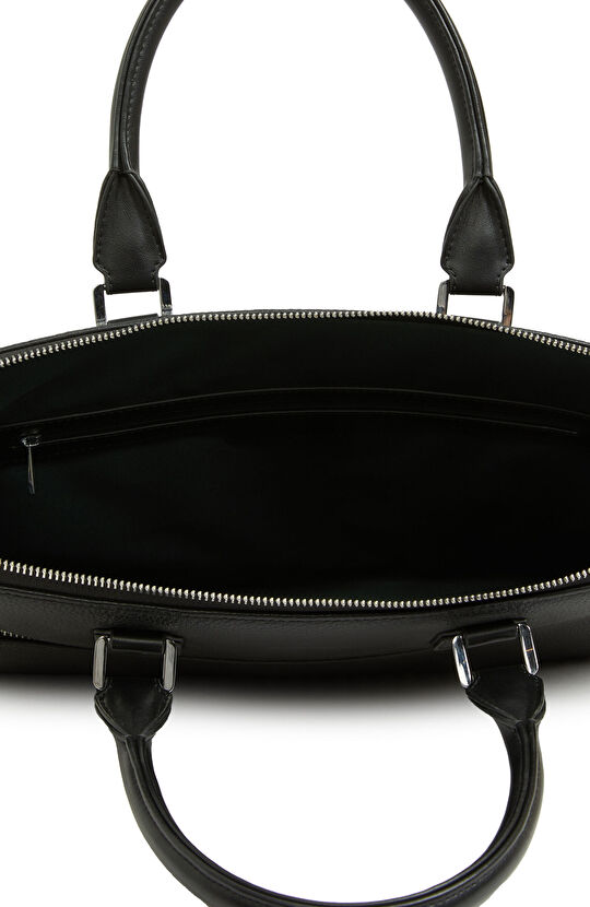 Siyah Erkek Suni Deri Laptop Çantası