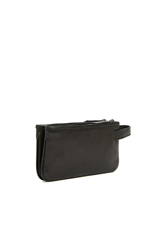 Siyah Erkek Deri Clutch